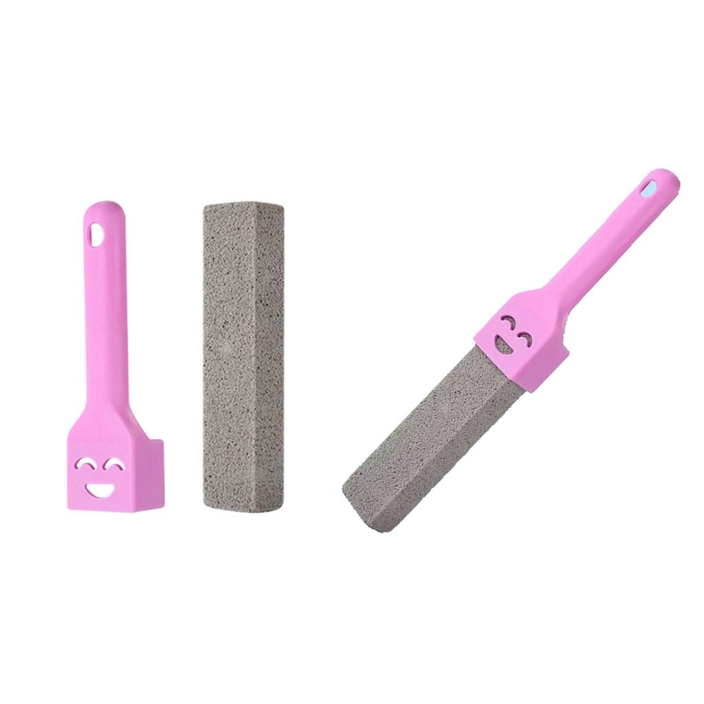 Toilet Bowl Cleaner Pumice Stone Hard Water Stain Remover with Ergonomic Handle Powerfully Removes Toilet Bowl Rings