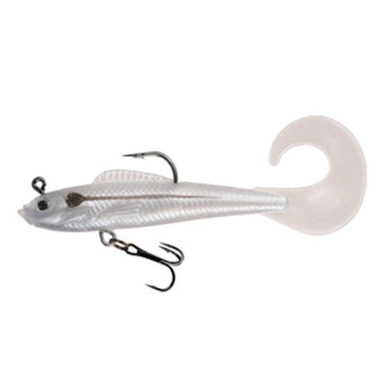 Soft Bait Fishing Lures Artificial Sinking Swimbait Paddle Tail Jig Head Fishing Tackle Goods For Sea Bass