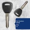 2X KeylessOption Car Key Replacement for 1996 1997 1998 1999 2000 2001 2002 2003 2004 2005 2006 Acura CL MDX RSX TL Honda Accord Civic Insight