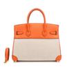 European and American new leather women's bags, first layer cowhide with canvas fashion platinum bags, women's handbags, shoulder bags