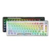 AULA F68 Mechanical Keyboard: Transparent RGB, Bluetooth Wireless, Three-Mode, Custom Hot-Swappable.