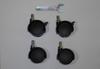 TRUSCO Casters for Auxiliary Set of Double Wheels ELS-40C ELS-Type Tables, 4, 40