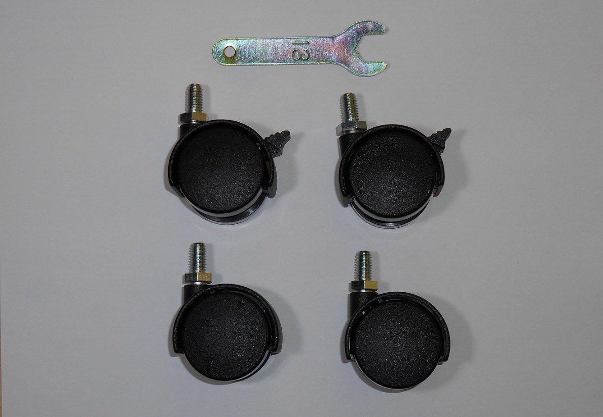 

TRUSCO Casters for Auxiliary Set of Double Wheels ELS-40C ELS-Type Tables, 4, 40