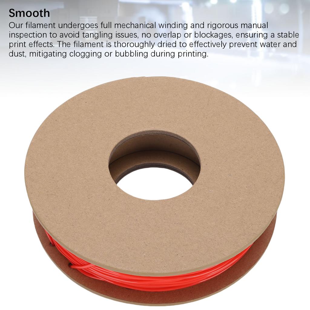 95A TPU 3D Printer Filament 0.02mm Accuracy 250g 1.75mm TPU Flexible High Elasticity Printer Filament Replacement