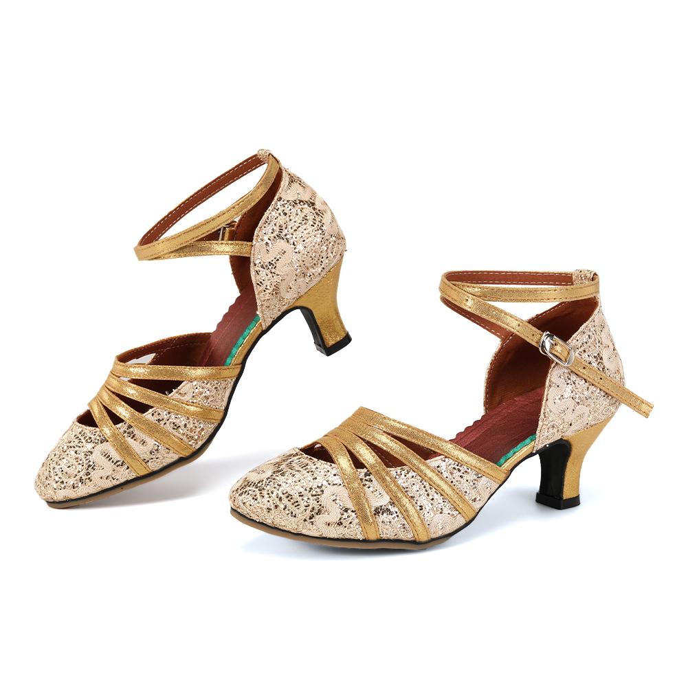 Scarpe da Ballo Moderno da Sala da Ballo per Donne Adulte Suola in Gomma Morbida 5,5 cm Scarpe da Ballo Standard Scarpe da Ballo Tango Salsa Party