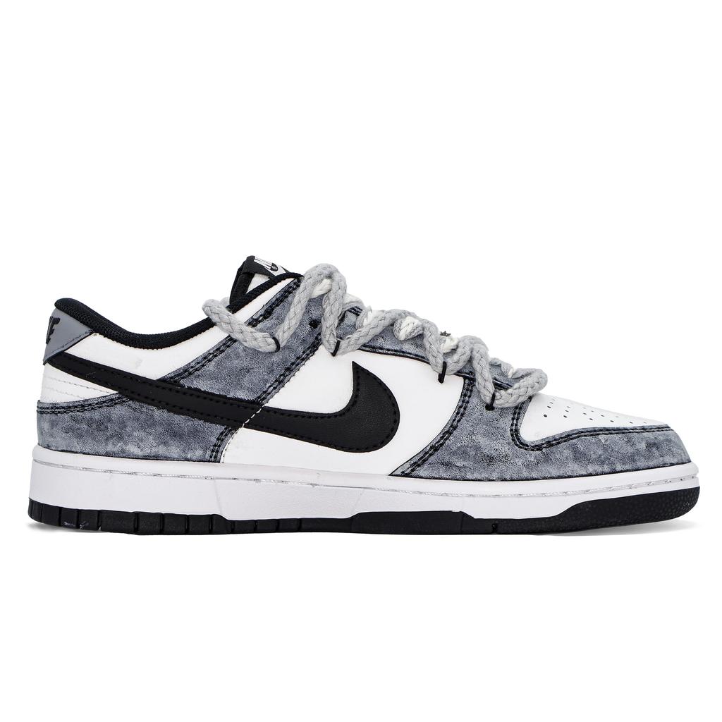 Nike Dunk Shadow Slayer Pact MONE Manufacturing Low top Skateboard Shoes Unisex Black White DD1391-100(Team177-)