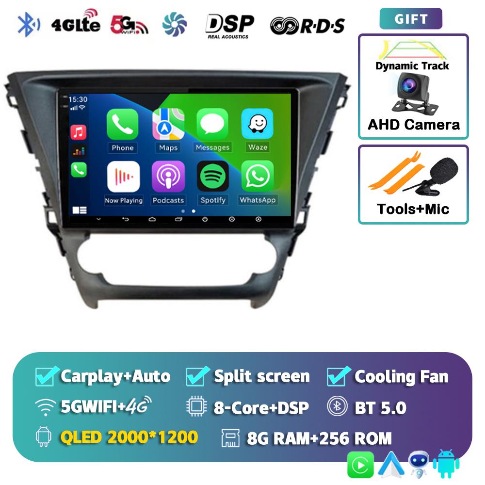 Android 14 Carplay Auto 4G+WIFI Car Radio For Toyota Avensis 2018 2019 2020 Multimedia Navigation GPS Video Player Stereo 2din