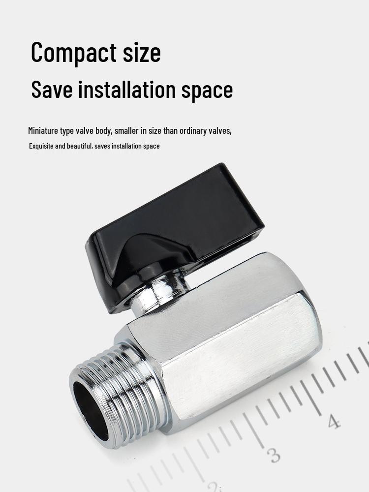 Brass Mini Ball Valve Pneumatic Switch with Internal/External Threads 1/2" or 3/4" Male Thread Manual Switch