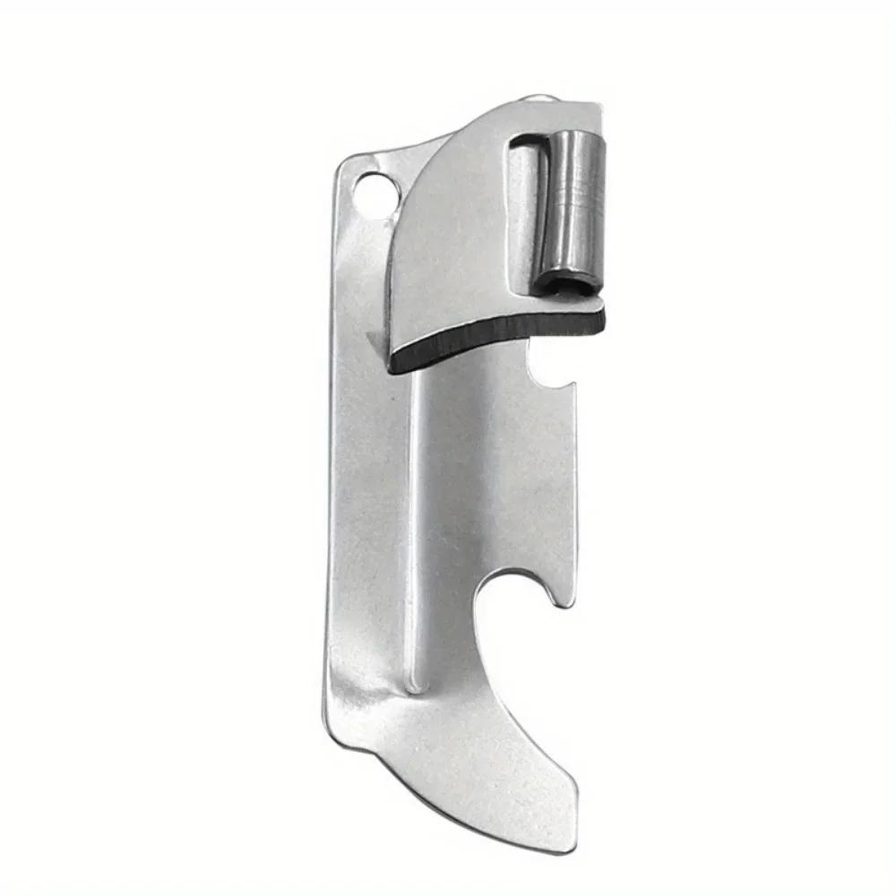 1PC Multifunctional Stainless Steel Folding Bottle Opener, household can opener, canning knife, lid opener, tin can opening