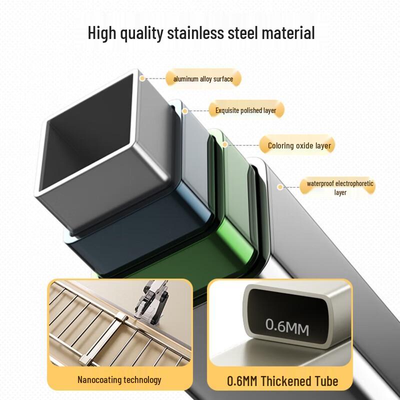 CNMF Foldable Stainless Steel Wing-Type Clothes Drying Rack