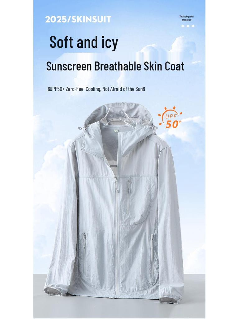 New Lightweight Windproof Sun Protection Jacket – Breathable, Loose Fit for Outdoor Summer Activities