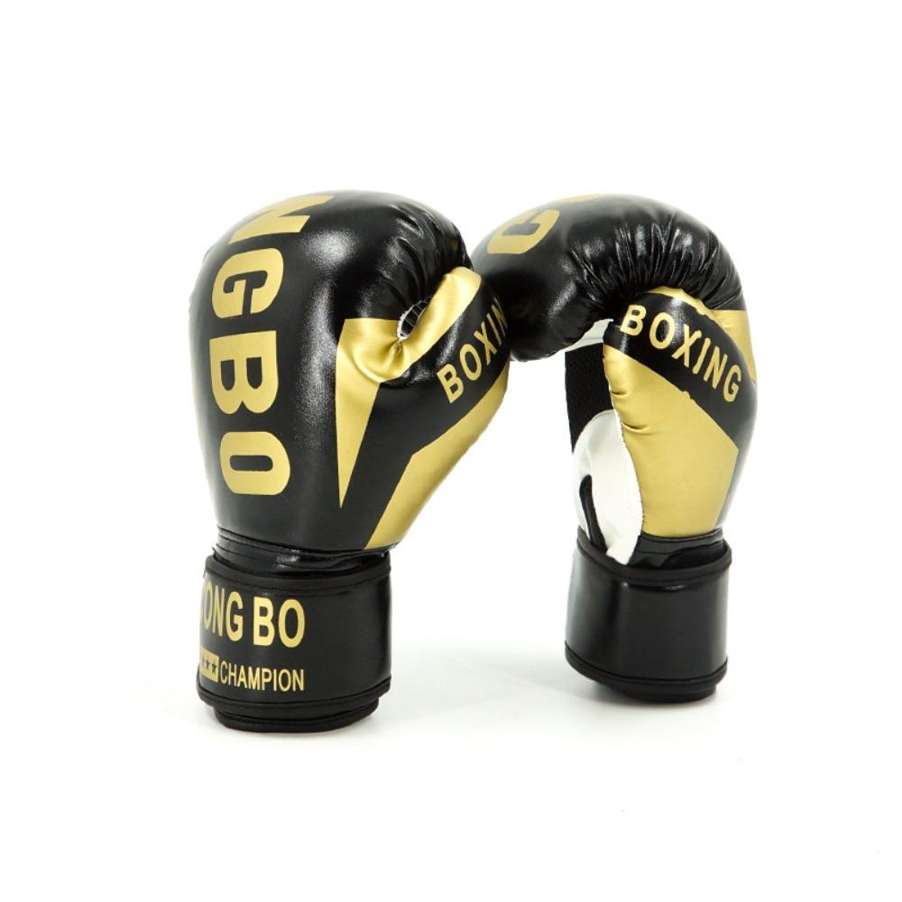 PU Leather Leather Boxing Gloves Breathable Kickboxing Protective Gloves  Training