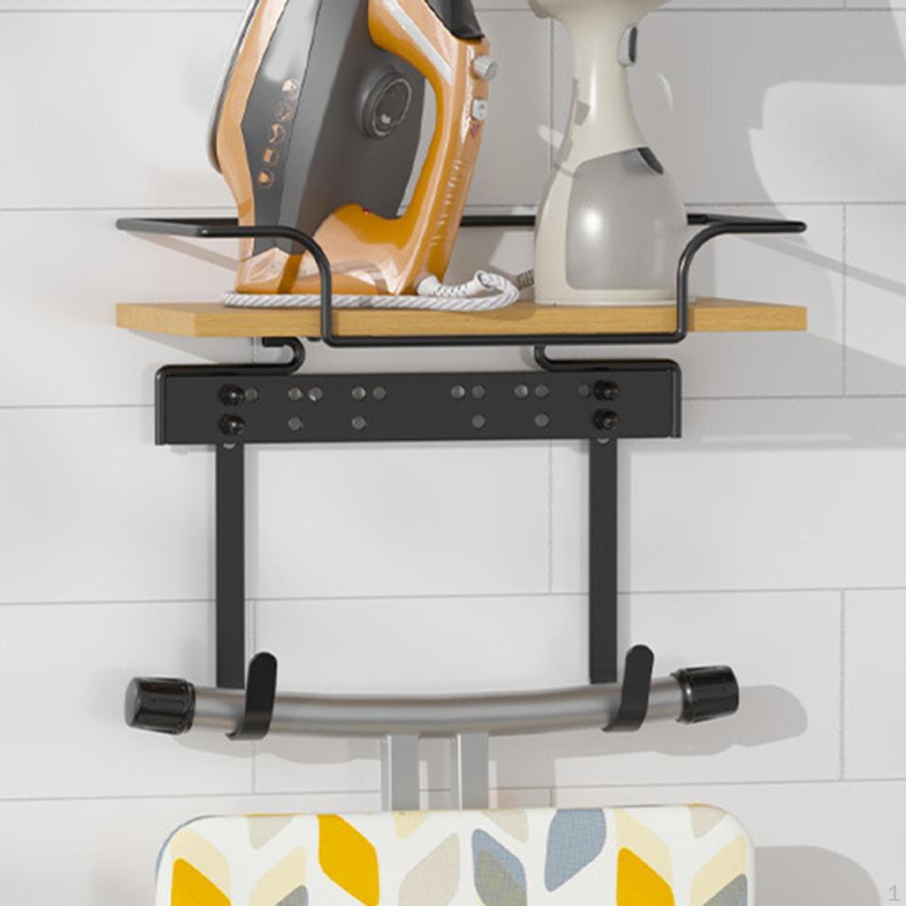 Ironing Board Rack Storage Large Metal Portable Organization Electric Iron Holder Wall Mounted