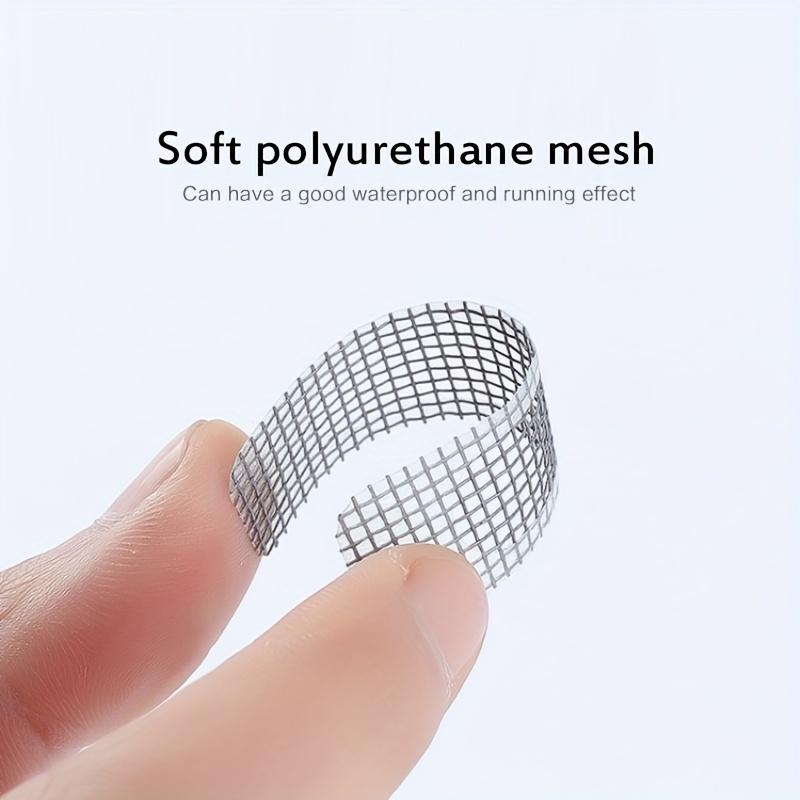 Window And Door Screen Repair Patch, 6.2cm×8.99cm, 5 Patch For 1 Sheet, Strong Adhesive & Waterproof Fiberglass Covering Mesh Tape