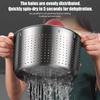 Premium 304 Durable Metal Salad Dryer For vegetables And Small Fruits With Space Saving Construction