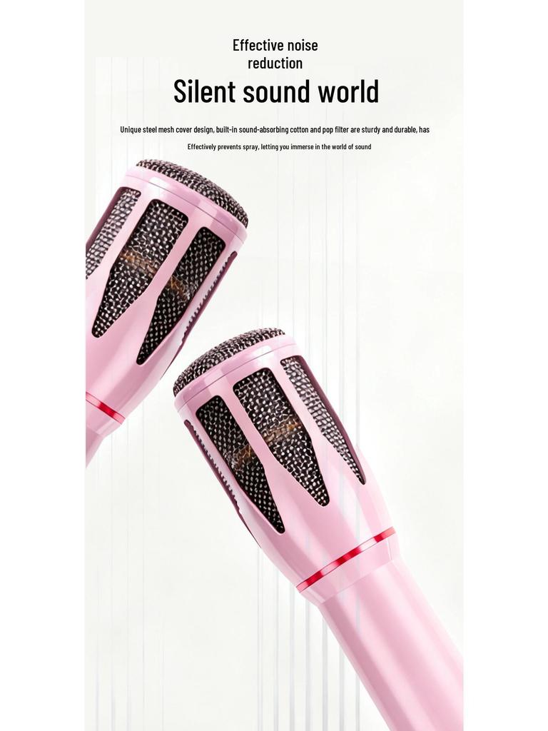 High-Quality Wired Metal Microphone for Home KTV, Singing, Meetings, and Speeches - Model SJY-M13