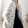 Imitation Fur Coat Women's Imitation Fox Hair Long Coat Winter New Fluffy Spotted Long-sleeved Coat