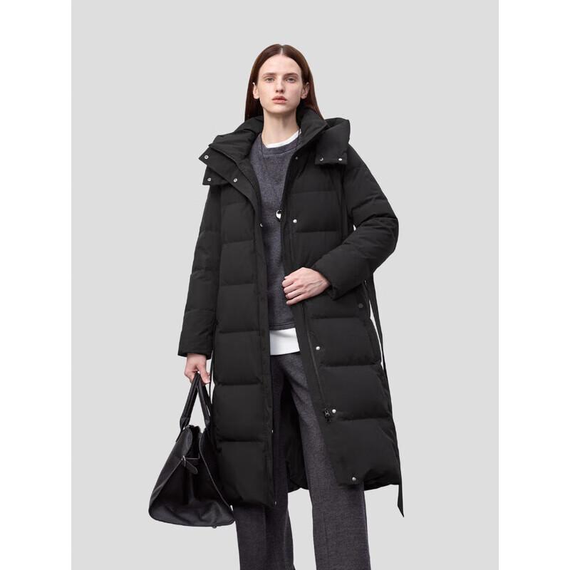 Bingjie Women's J5400DB90 95% Down Long Hooded Puffer Jacket