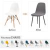 Jacqaurd Shell Chair Cover Stretch Short Back Scandinavian Chair Covers Adjustable Dining Room Seat Covers for Bar Party Wedding