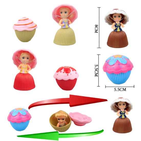 Boneca de princesa de cupcake deformável perfumada fofa, brinquedos para crianças e meninas, presente