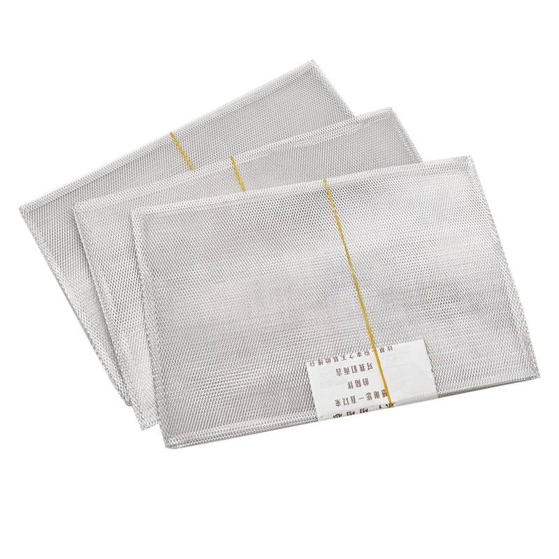 Universal Square Flat Range Hood Filter Screen and Oil Collection Tray Set for Top and Side Suction Models