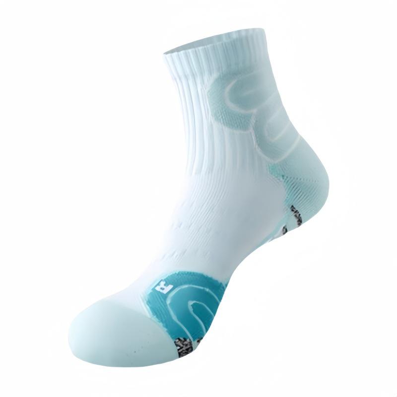 Men's Thickened Mid-Calf Running & Sports Socks - Marathon, Basketball, Badminton
