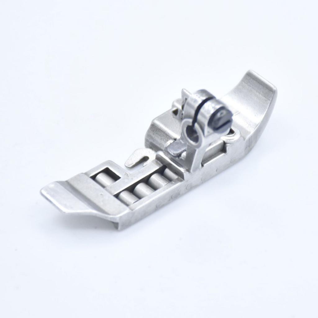 Metal Roller Presser Foot Attachment Sewing Machine Roller Presser Foot for Thick Leather Canvas Fabric Sewing Project