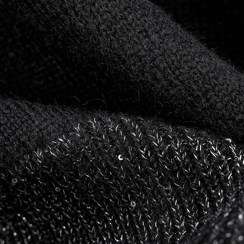 Shechi Women's Elegant Sequin V-Neck Knit Vest