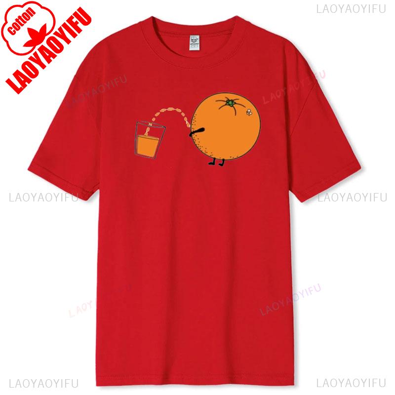 Orange Funny Tshirt Cool Casual Graphic Tee for Men Women Vintage Soft Cotton Tumblr Style Trendy Streetwear Funny Quote T Shirt