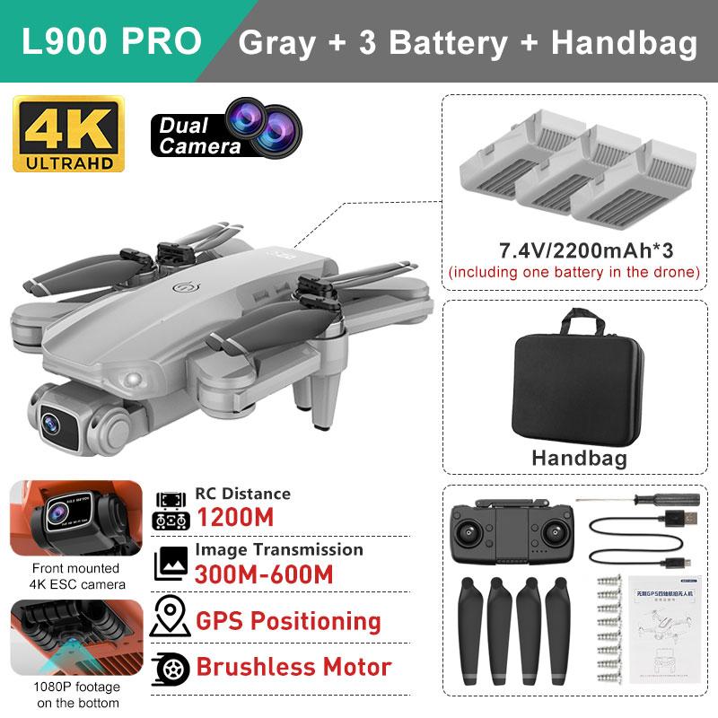 L900 Pro SE HD Drone 4K Professional FPV With Camera 5G WIFI Visual Obstacle Avoidance Brushless Motor RC Quadcopter Mini Dron