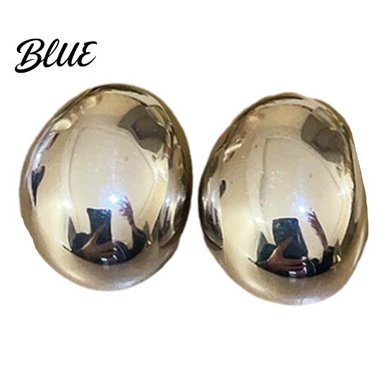 Elegant Earrings 1 Pair Chunky for Women Geometric Metal Versatile