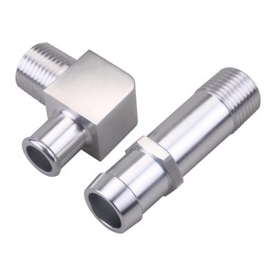 2PCS Heater Hose Aluminum Fitting 3/4 "Water Pump 5/8" 90 Deg. Intake  For Chevy V8 Engines
