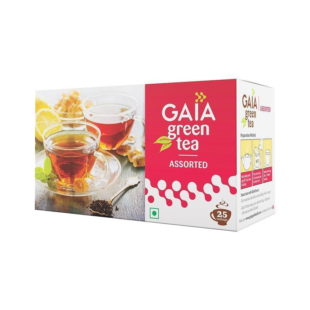 Tè verde assortito (Confezione da 25, 2 g), Tè Verde Assortito, Gaia