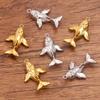 1Pcs 17X25mm Stainless Steel Jewelry Accessories Whale Pendant