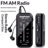 1Pcs Portable Music Playe Aaa Batteries With Headphones Pocket Radio Mini Walkman Am Fm Radio Hand Stereo Portable Radios