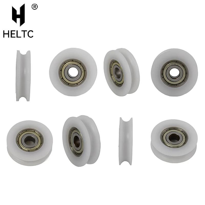 Sliding Door Pulley U Groove 625 Round Pulley Ball Bearing Wheel Roller For Door Windows Shower Pulleys Drawer POM Guide Wheel
