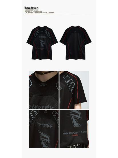 Ice Degree Men's Retro Quick-Dry Breathable T-Shirt for Baseball, Motorcycle & Cycling