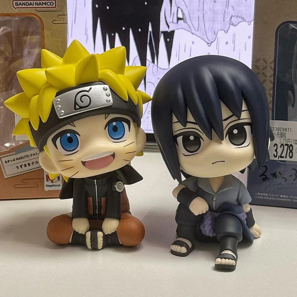 9cm Naruto Anime Figür Naruto Kakashi Aksiyon Figürü Q Versiyonu Kawaii Sasuke Itachi Figür Araba Dekorasyonu Koleksiyon Model Oyuncak