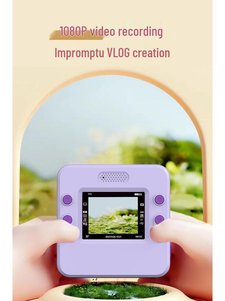 Children's Instant Print Camera: Mini Polaroid, Bluetooth, HD Digital Photography - Perfect Student Holiday Gift