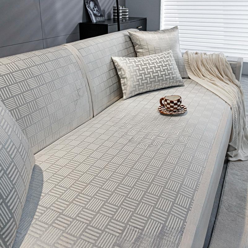 

Подушка для дивана, летний ледяной шелк, летний коврик, нескользящий, легкий, роскошный, современный, простой, подушка для сиденья, летняя спинка, чехол для дивана, чехол 60*60CM