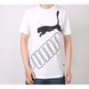 Puma T Shirts Men's White Crew Neck Moderate Straight Fit 586464-02