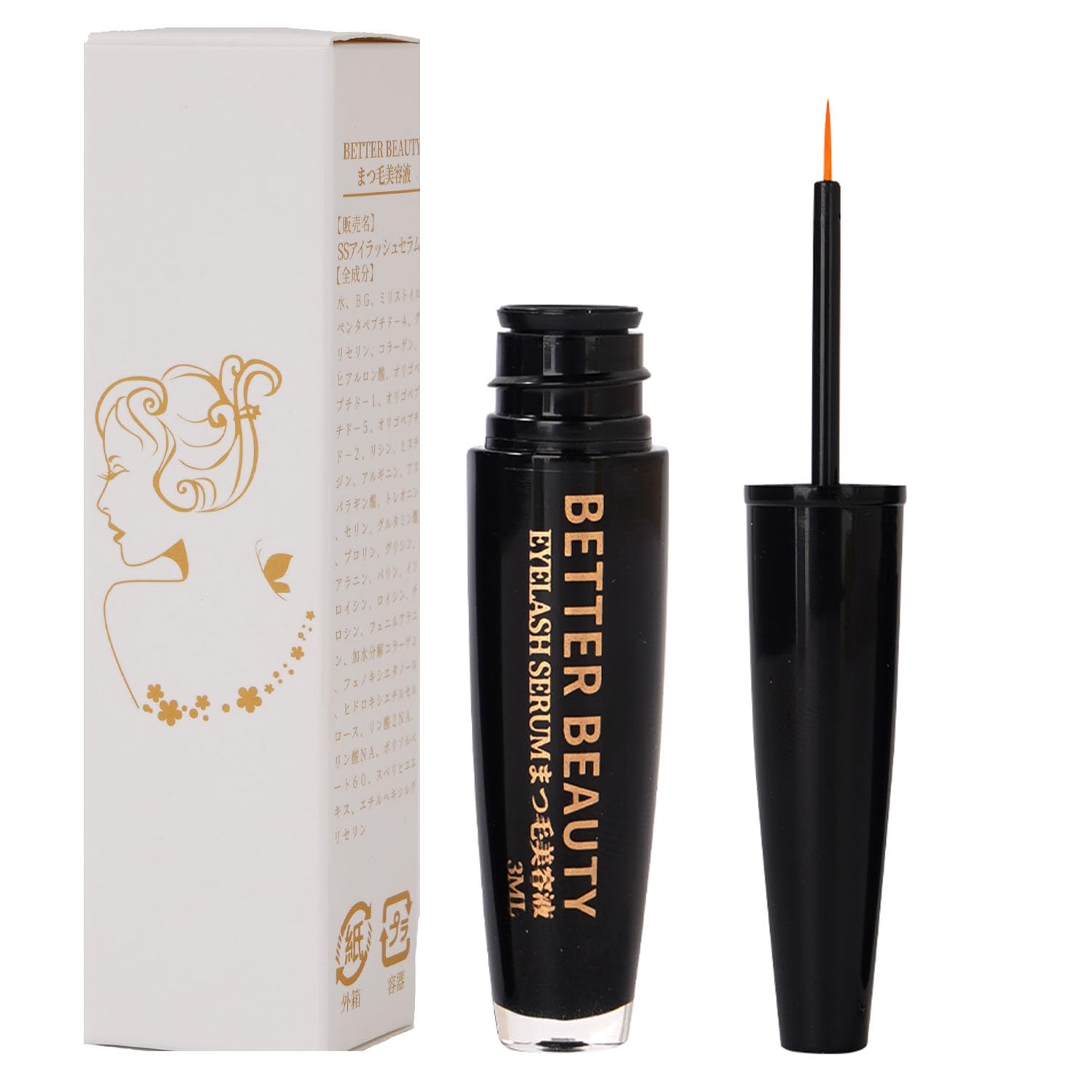 BETTER BEAUTY Eyelash Serum Eyelash Serum for Eyelash Extensions and Perms Ranked Eyelash Serum Ranking Eye Care Eyelash Coating 3ml - - - - - (1