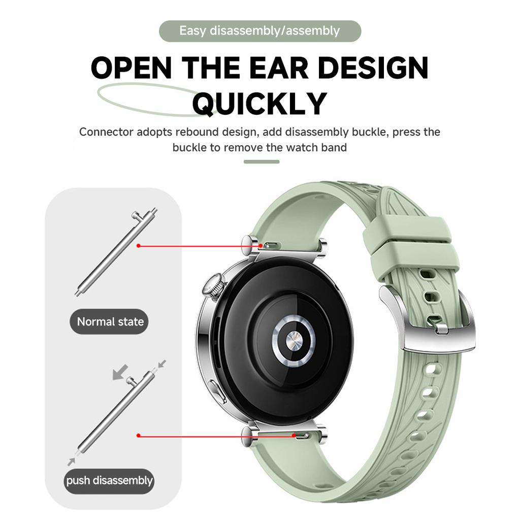 18mm Silicone Strap for Huawei Watch GT6 GT5 GT4 41mm Sport Replacement Band For Huawei Watch GT5Pro 42mm Breathable Wristband