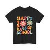 Retro Happy 100th Day Of School Cute Flowers School Kids T-Shirt Unisex T-Shirt