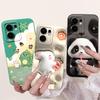 For Oppo Reno13 F Case Cute Rabbit Panda Soft Silicone Phone Cover For Oppo Reno 13 Reno13 Pro 13F Reno13F 5G Fundas Capa Shell