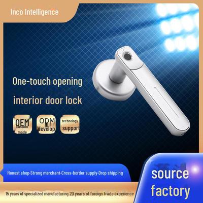 Smart Fingerprint Door Lock for Household Bedroom Rooms - Indoor Electronic Handle Lock with Optional Features