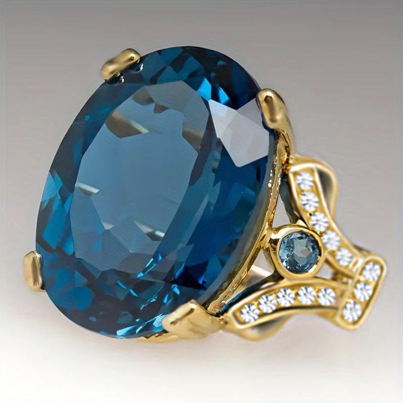 European Fashion Zircon Alloy Diamond Ring – High-End Light Luxury Style