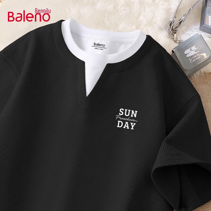 Baleno Men s Faux Two-Piece V-Neck Short-Sleeve T-Shirt 3XL