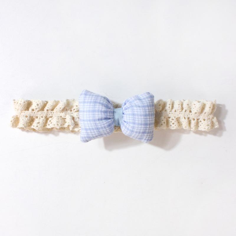 New Summer Baby Headband, Solid Color Bow Children's Headscarf, Thin Lace Baby Hair Accessories