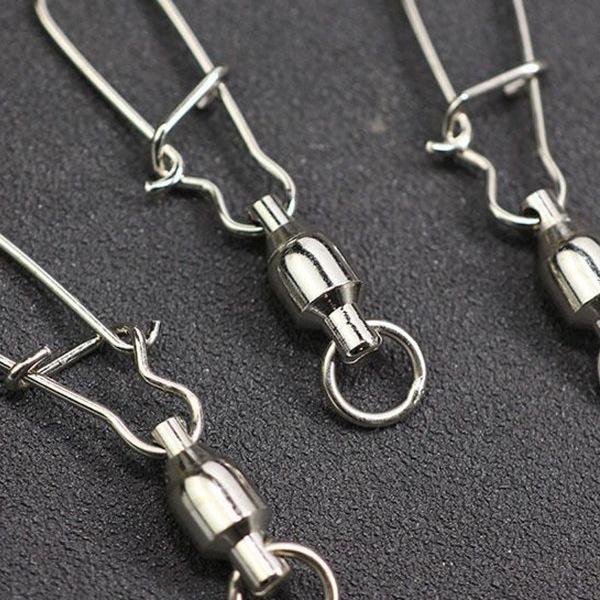Large Size 304 Stainless Steel Bearing Ring Connector with Enhanced Pin for Fishing.